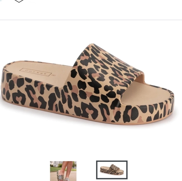 Corkys Paradise Slide Sandals in Leopard - Picture 3 of 4